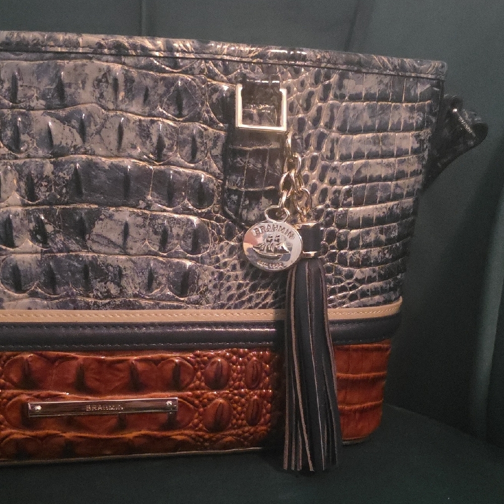 BRAHMIN Glacier Mini Asher Purse Skyler Wallet and Butterfly Set - Picture 7 of 7